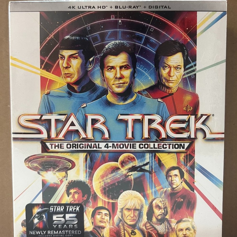 Star Trek The Original 4-Movie Collection, 4K Ultra HD + Blu-Ray + Digital NWT